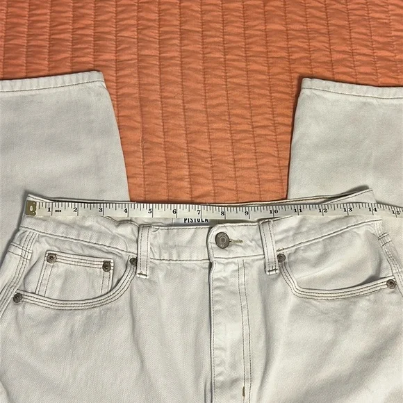 Pistola Revolve Cassie Crop Jeans in Adobe Cream Womens Size 27 - Picture 5 of 16